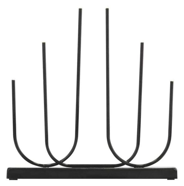 LED svietnik kovový čierny, 40 cm, 2x AA, vnútorný, teplá biela (DCAW24)