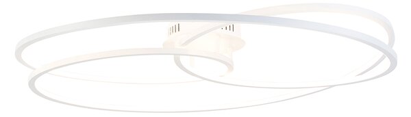 Stropné svietidlo biele 78 cm vrátane LED 3 stupňové stmievateľné - Rowin