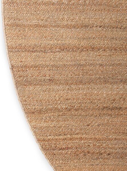 Prírodné guľatý konopný koberec Hemp - Ø 250cm - HKLIVING