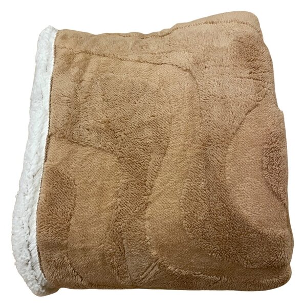 Deka luxury baranková z mikroplyšu béžová 200x230cm TiaHome