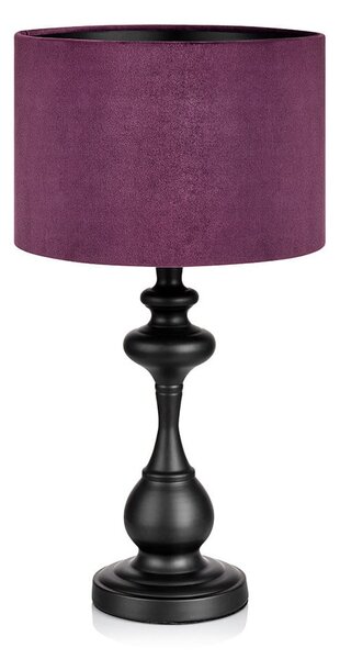 Čierno-fialová stolová lampa Markslöjd Connor