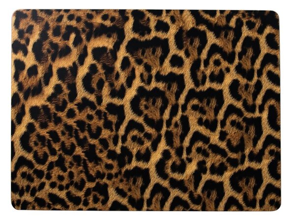 Pevné korkové prestieranie s motívom leopardej kože (4ks) - 30 * 40 * 0,4 cm - Mars & More