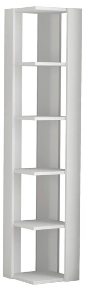 ROHOVÝ REGÁL, biela, 34/161/34 cm Livetastic - Online Only drobný nábytok, Online Only