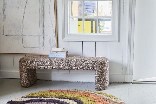 Barevne guľatý všívaný koberec Tufted - Ø 150cm - HKLIVING