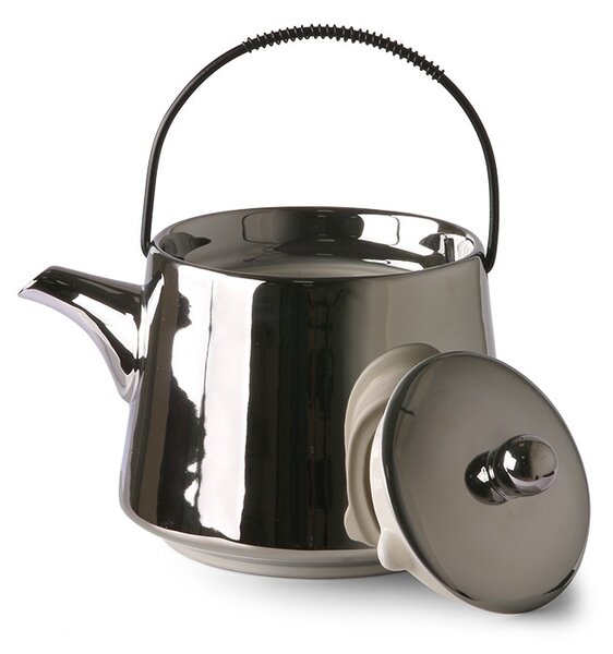 Strieborná keramická ručne vyrobená kanvička Bold & Basic - 0,7L - HKLIVING