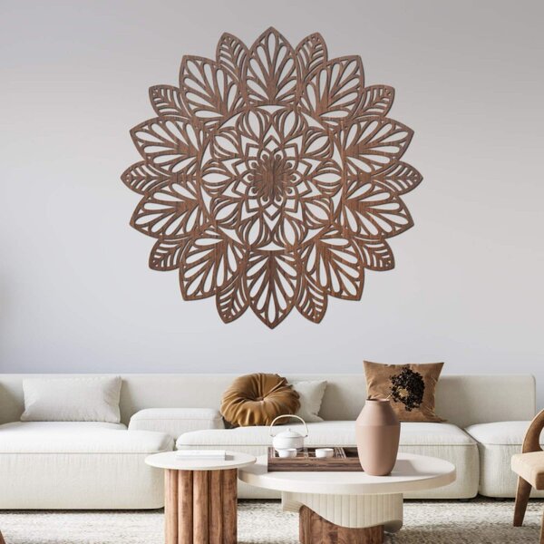 Mandala Kvet života z dreva - Symbol harmóniu pre váš domov | SENTOP HDF0255