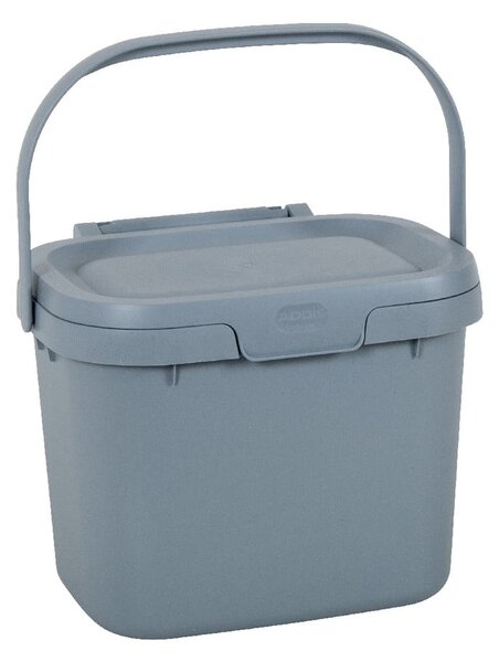 Sivá nádoba na kompostovateľný odpad z recyklovaného plastu Addis Eco Range