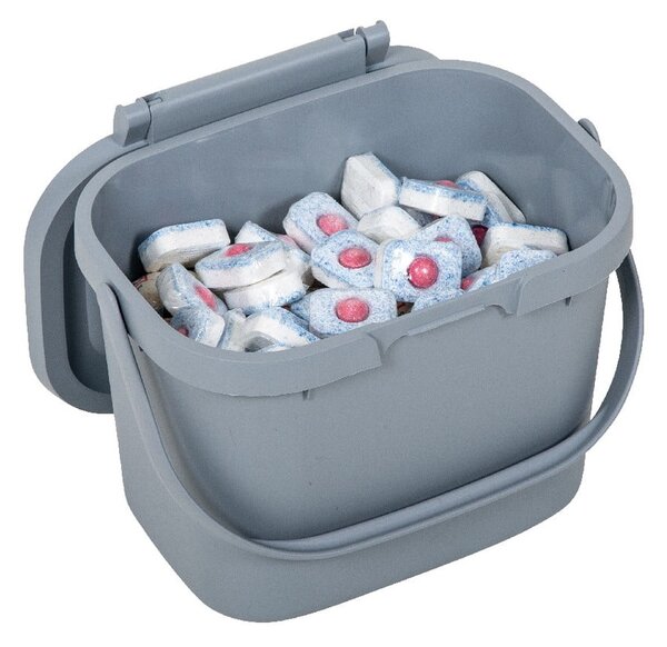 Sivá nádoba na kompostovateľný odpad z recyklovaného plastu Addis Eco Range