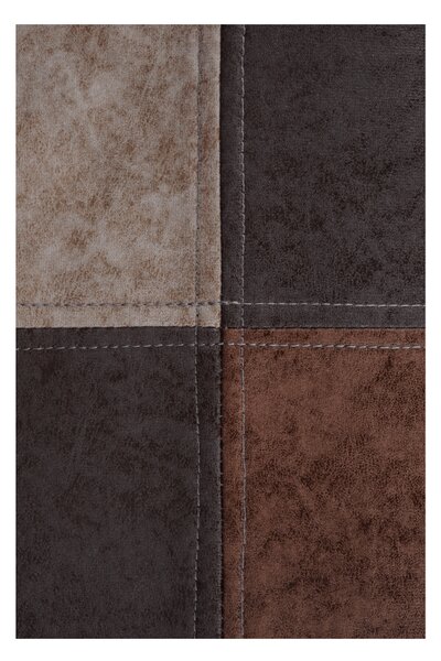 KONDELA Dizajnové kreslo, patchwork/buk, TERST