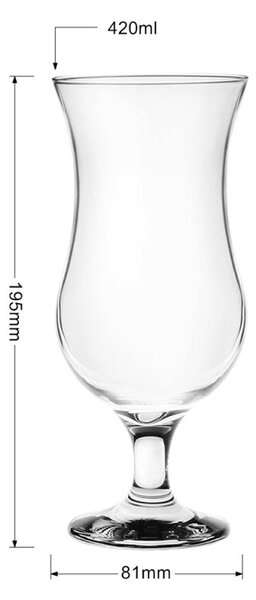 Poháre na koktail - Ø 8 * 19 cm / 420 ml - Clayre & Eef