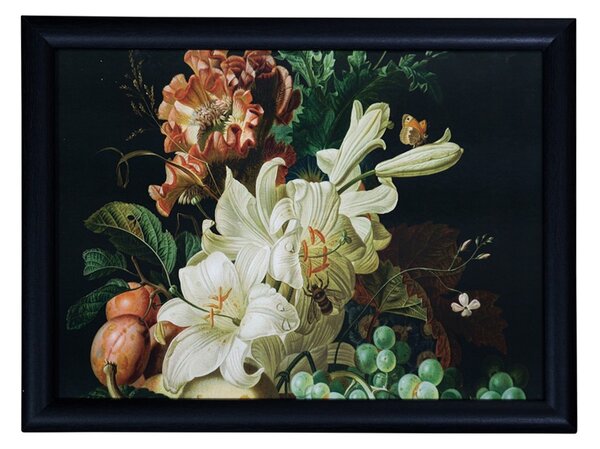 Podnos na nohy s kvetmi a ovocím Liliana - 43 * 33 * 7cm - Mars & More