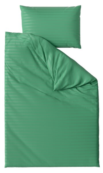 Hotelové obliečky z mikrovlákna JASMINE tmavo zelené - prúžok 2 cm Rozmer obliečky: 70 x 90 cm | 140 x 200 cm