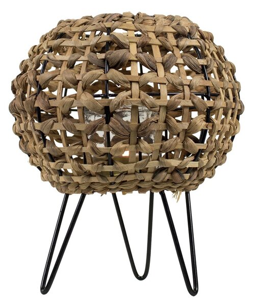 Svietnik Doria pletený z listov na kovových nožičkách 26cm - 26 * 23 * 26cm - Mars & More