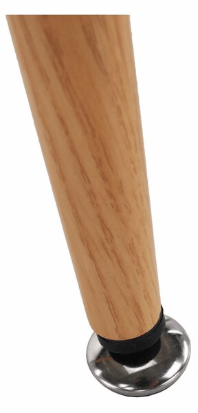 KONDELA Barový stôl, čierna/dub, priemer 60 cm, IMAM