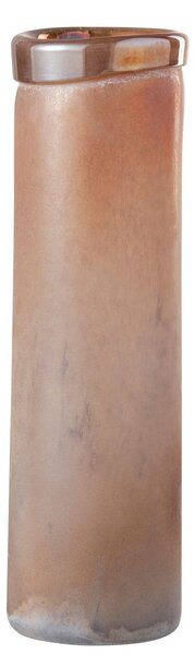 Lososová sklenená váza Scavo Rim - Ø12 * 38 cm - J-Line by Jolipa