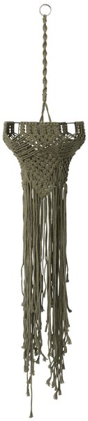 Zelené závesné tienidlo s povrázky Macrae - Ø 25 * 97 cm / E27 - J-Line by Jolipa
