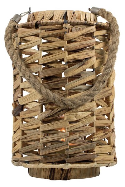 Pletená závesná lampáš Paz 29cm - 19 * 19 * 29cm - Mars & More