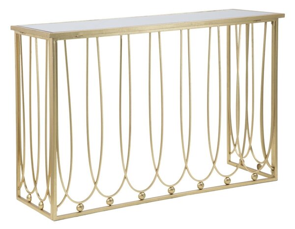 Konzolový stolík so železnou konštrukciou Mauro Ferretti Alesandra, 120 x 43 cm