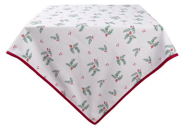 Štvorcový stolný obrus Holly Christmas M - 150 * 150 cm - Clayre & Eef