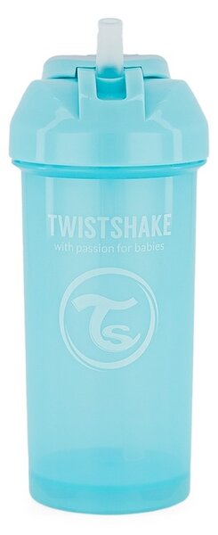 Twistshake Netečúca fľaša so slamkou 360 ml 6 m+, modrá