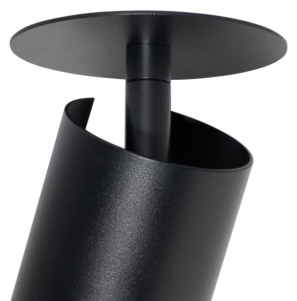 Moderné zapustené bodové svetlo čierne GU10 50 mm - Chels