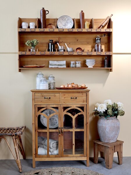 Ratanová antik stolička so zaujímavým sedákom Wicker - 46*36*46cm - Chic Antique