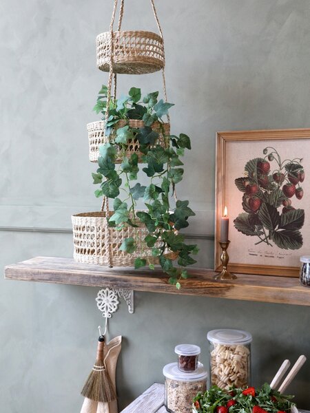 Závesné prírodné košíky z morskej trávy - Ø32*115 cm - Chic Antique