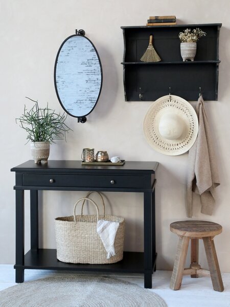 Prírodní cementový kvetináč na nožičkách Évron - Ø11*13cm - Chic Antique