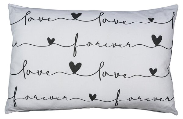 Svetlo šedý vankúš Forever Love - 40 * 12 * 60cm - Mars & More