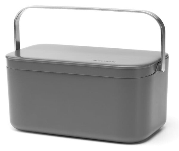Tmavosivá nádoba na kompostovateľný odpad 1,8 l SinkSide – Brabantia