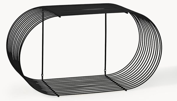 Kovová nástenná polica Curva, Š 61 cm