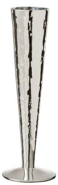Strieborná pohár na šampanské Glass silver - Ø 7 * 23 cm - J-Line by Jolipa