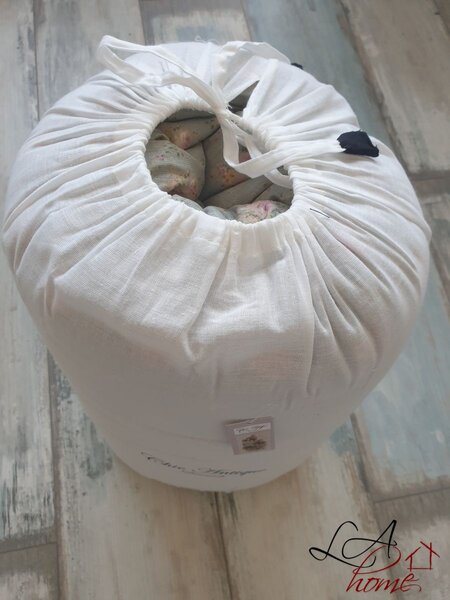 Tmavo kvetovaný podsedák s výplňou na lavici so strapcami MIP - 180 * 70 cm - Chic Antique