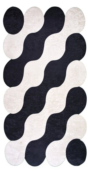 Čierno-béžový koberec Vitaus Farsiko, 80 × 120 cm