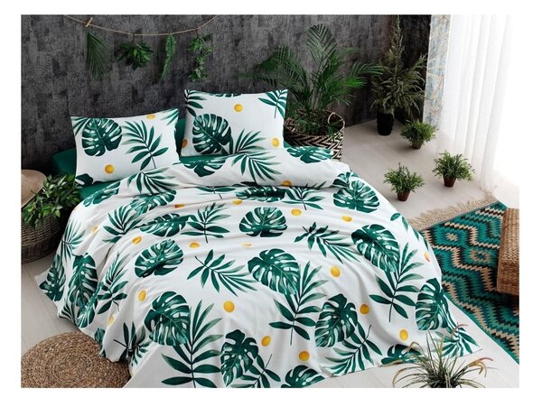 Ľahká prešívaná prikrývka cez posteľ Ramido Jungle, 140 × 200 cm