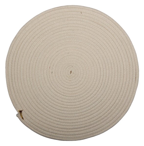Okrúhle pruhované prestieranie z juty - Ø 51*1 cm - Clayre & Eef