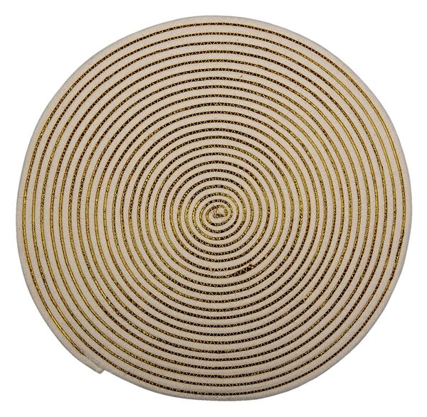 Okrúhle pruhované prestieranie z juty - Ø 51*1 cm - Clayre & Eef