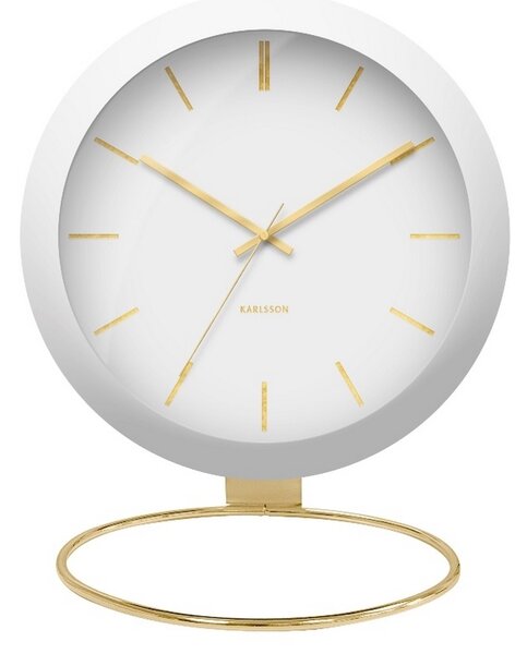 Karlsson KA5832WH Dizajnové stolné hodiny, 25 cm