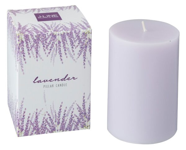Citrusovo vonná sviečka v darčekovej krabičke Lavender - Ø 7 * 10 / 40h - J-Line by Jolipa