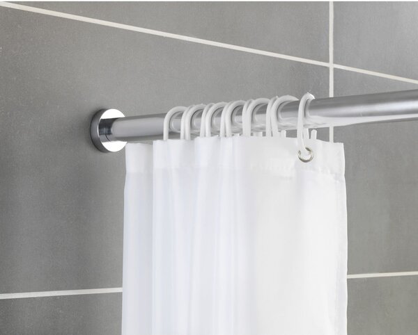 Teleskopická tyč v striebornej farbe do kúpeľne Wenko Luz, dĺžka 110-185 cm