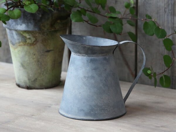 Dekoračné plechový retro džbánik Jougy - Ø 12 * 13 cm - Chic Antique