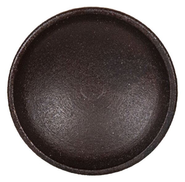 Sada 4ks čierno-hnedá kovová úchytka Maura - Ø 3*2 cm - Clayre & Eef