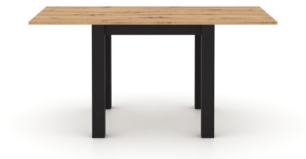 Rozkladací jedálenský stôl ZARO 80/160x80 cm dub artisan/čierna
