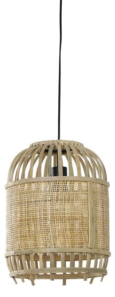 Prírodné bambusové svetlo Alifia s výpletom - Ø 28 * 38cm / E27 - Light & Living
