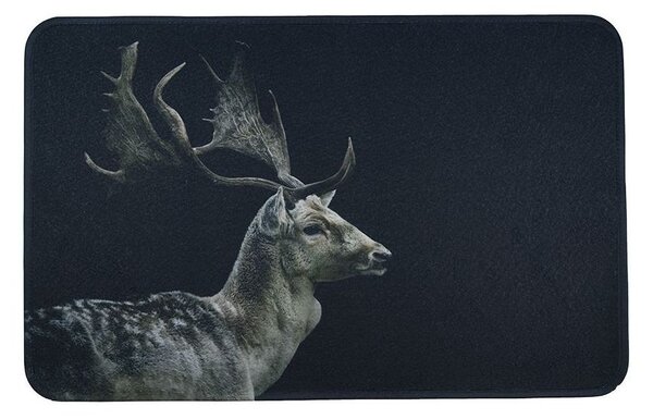 Čierna podlahová rohožka s danielom Deer - 75*50*1cm - Mars & More