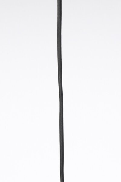 Čierne ratanové svetlo Paloma s výpletom - Ø 60*9cm / E27 - Light & Living