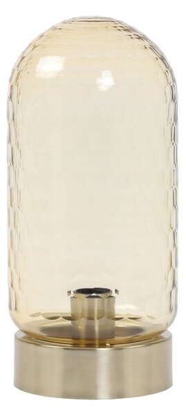 Jantárovo-bronzová kovová stolná lampa Domani - Ø15*33cm / E27 - Light & Living