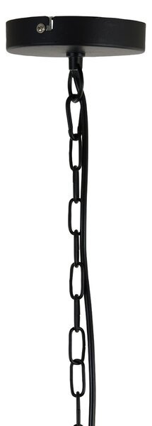 Čierne závesné kovové svetlo Micha - Ø27*33cm - Light & Living
