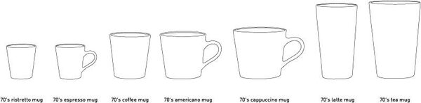Farebný retro hrnček na latté Mars - Ø 7,5*13cm / 280ml - HKLIVING