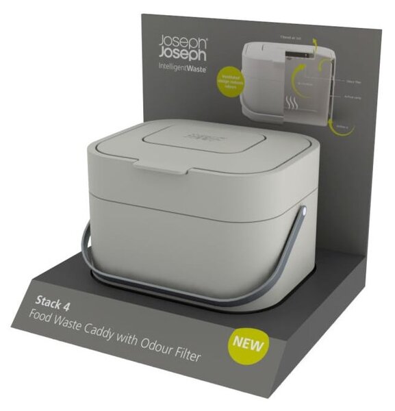 Nádoba na kompostovateľný odpad Joseph Joseph IntelligentWaste Stack, 4 l